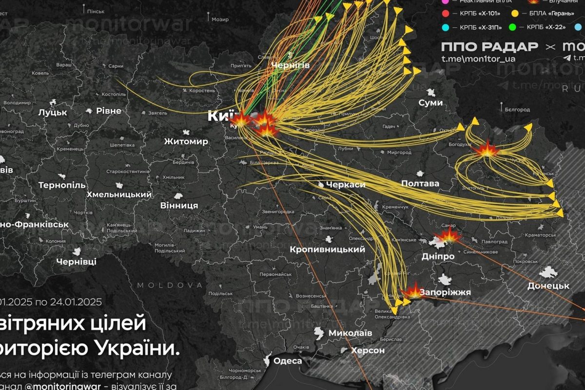 Zmasowany atak na Kijów