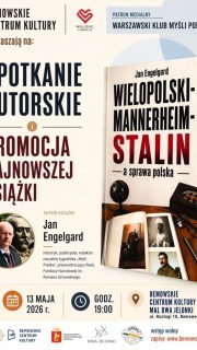 Warszawa – spotkanie z Janem Engelgardem!