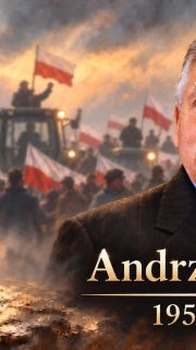 Andrzej Lepper uhonorowany popiersiem Romana Dmowskiego